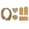 Wrapables 100 Gift Tags/ Kraft Hang Tags with Free Cut String for Gifts Crafts and Price Tags